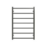 Commercial Square 7 Bars Heated Towel Rail-Gun Metal Grey